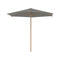 Shady Slim Round Teak Umbrella  option Rock