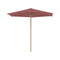 Shady Slim Round Teak Umbrella  option Rose
