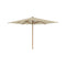 Shady Square Teak Umbrella  option Mocca