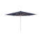 Shady Square Umbrella with Teak Ribs  option Blue Uni
