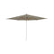 Shady Square Umbrella with Teak Ribs  option Cappuccino