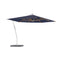 Shady X-Centric Rectangle Umbrella with Teak Ribs  option Blue Uni