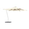 Shady X-Centric Rectangle Umbrella with Teak Ribs  option Ecru