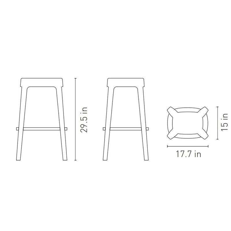 Ombra Backless Indoor/Outdoor Bar Stool