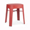 Ombra Low Backless Stool  option Red