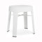 Ombra Low Backless Stool  option White