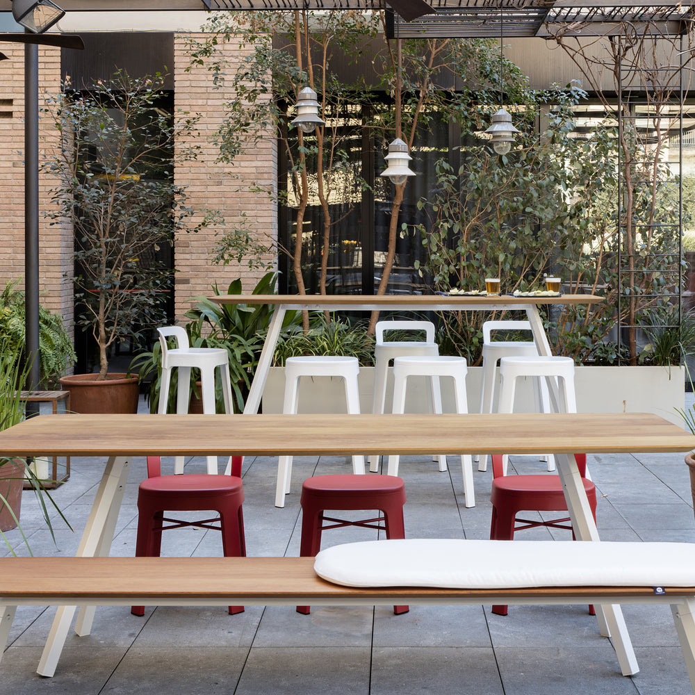 Ombra Low Backless Indoor/Outdoor Stool