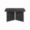 Plec Marble Side/Coffee Table  option Black