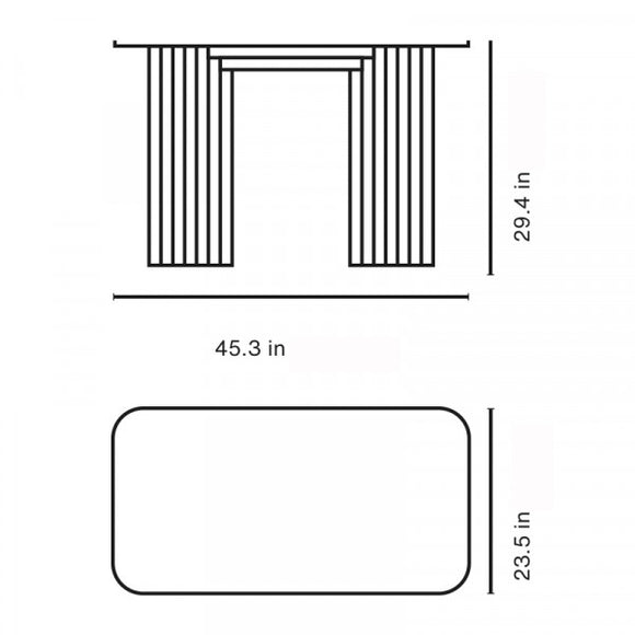 Plec Steel Indoor/Outdoor Desk Table
