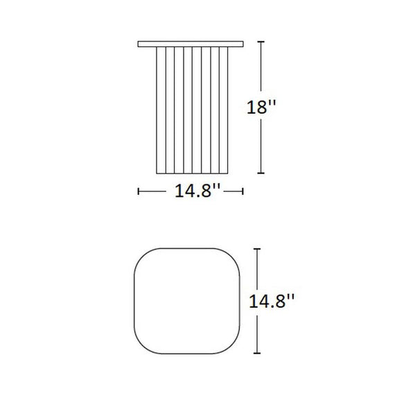 Plec Steel Side/Coffee Table