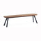 You and Me 71 Inch Bench  option Black