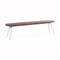 You and Me 71 Inch Bench  option White