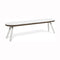 You and Me 71 Inch Bench  option Outdoor Cushion White