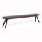 You and Me 87 Inch Bench  option Outdoor Cushion Black