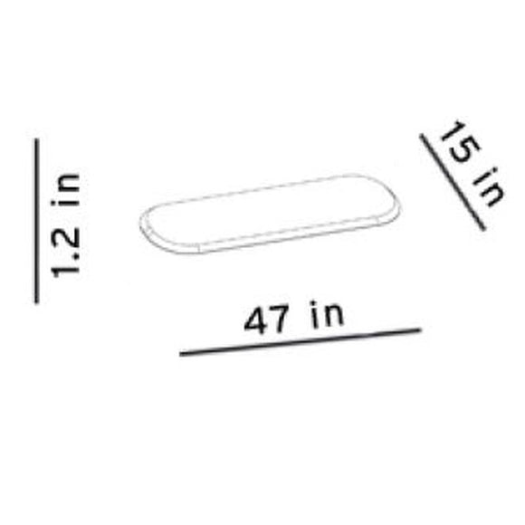 You and Me Benches Outdoor Cushion