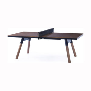 You and Me Walnut Ping Pong Table