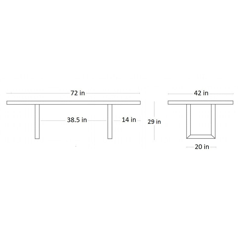 Emerson Dining Table - Straight Edge