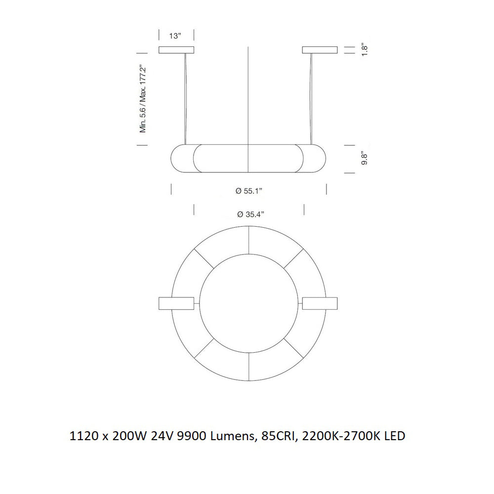 Tekio Circular Pendant Light