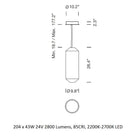 Tekio Vertical Pendant Light