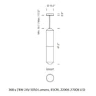 Tekio Vertical Pendant Light