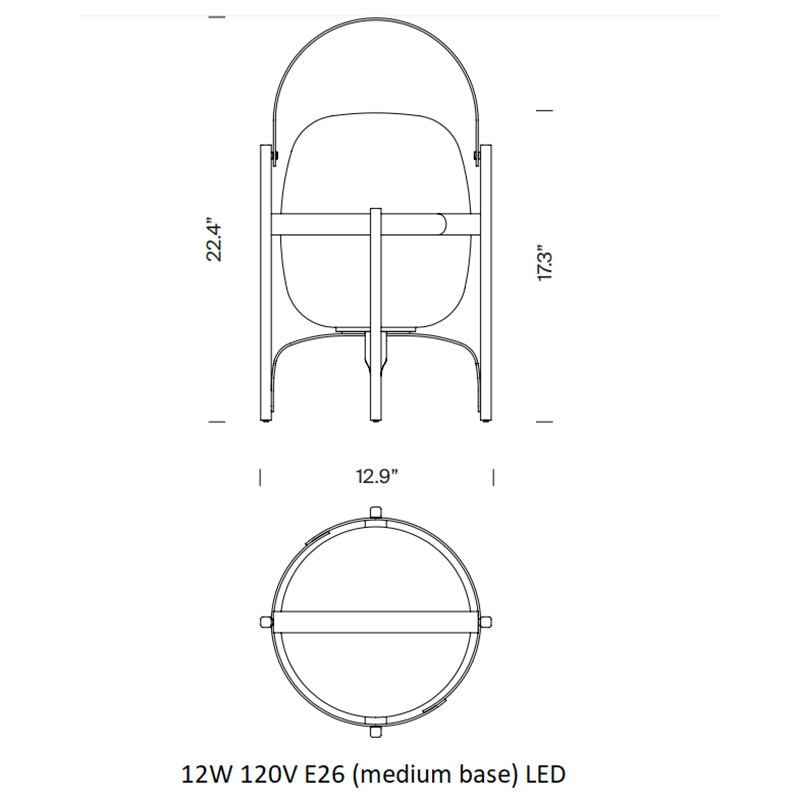 Cesta Outdoor Table Lamp