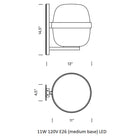 Wally Cesta Wall Light