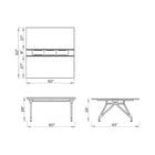 Eyhov Rail Double Desk
