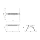 Eyhov Rail Double Desk