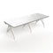 Eyhov Rail Duo Side by Side Desk  option White / Storm Gray Edge