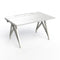 Eyhov Rail Single Desk  option White / White Edge