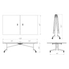 Nomad Sport 3-in-1 Folding Ping Pong Conference Table with Whiteboard