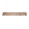 Owalo 7000 Linear Pendant Light  option Walnut Veneer