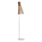 Secto 4210 Floor Lamp  option Walnut Veneer with Grey Base