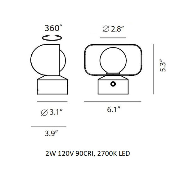 Hoodie Table / Wall Lamp