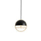 Huan LED Pendant Light  option Matt Black / Champagne Gold