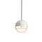 Huan LED Pendant Light  option Matt White / Champagne Gold