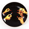 Toiletpaper Porcelain Dinner Plate Set  option Set of 2 Lipsticks Black