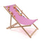 Toiletpaper Wooden Folding Indoor/Outdoor Deckchair  option Lipstick Pink