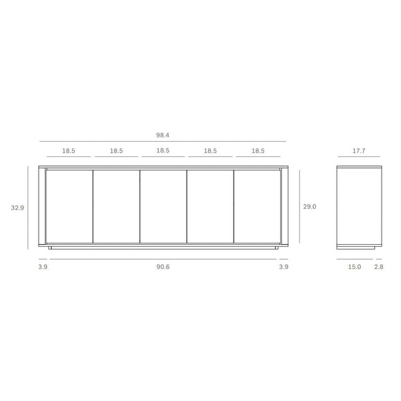 Shadow 5-Door Sideboard