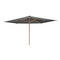 Shady Rectangle Teak Umbrella  option Black