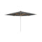 Shady Square Umbrella with Teak Ribs  option Black