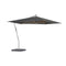 Shady X-Centric Rectangle Umbrella with Teak Ribs  option Electro Polished Stainless Steel