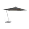 Shady X-Centric Rectangle Umbrella with Teak Ribs  option Black