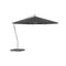 Shady X-Centric Round Umbrella with Teak Ribs  option Brushed Stainless Steel