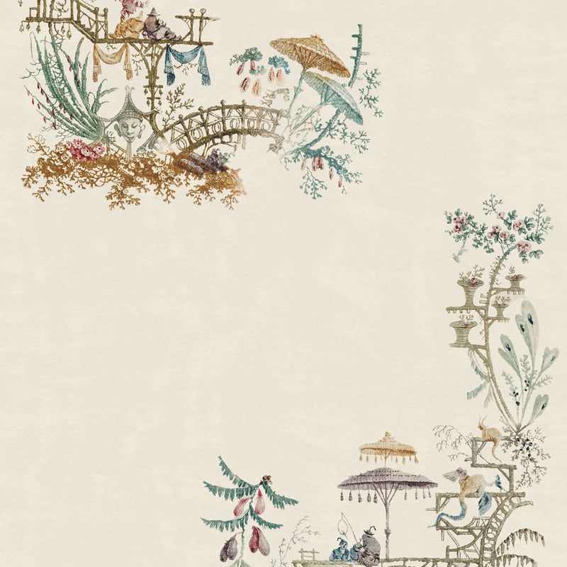 Chinoserie Wallpaper Sample Swatch