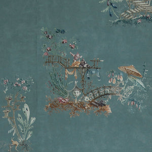 Chinoserie Wallpaper Sample Swatch