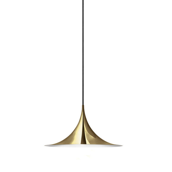 Brass / Small: 11.8 in diameter Semi Pendant Light OPEN BOX