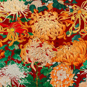 Chrysanthemums Wallpaper Sample Swatch