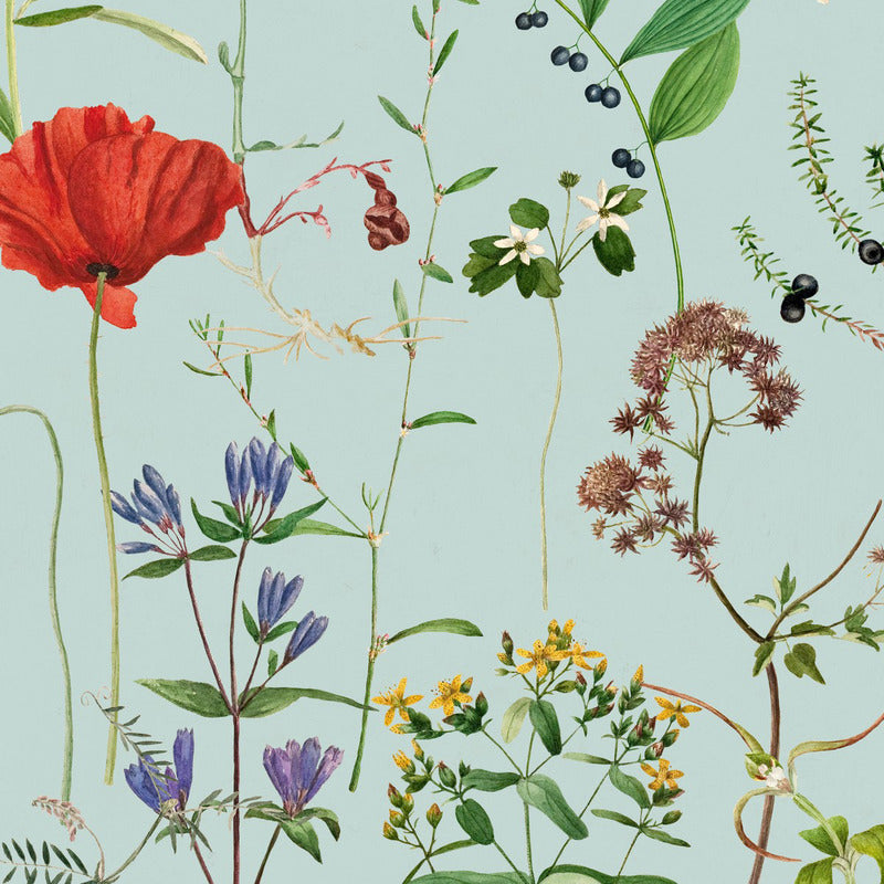 Aquafleur Wallpaper Sample Swatch