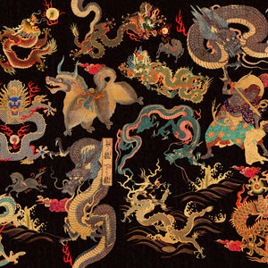 Dragons Of Tibet Wallpaper Sample Swatch
